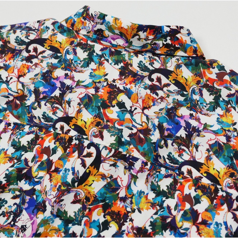 Robert Graham Mens 2XL Multi Color Abstract Paisley Button Down Shirt L/S - Picture 4 of 10